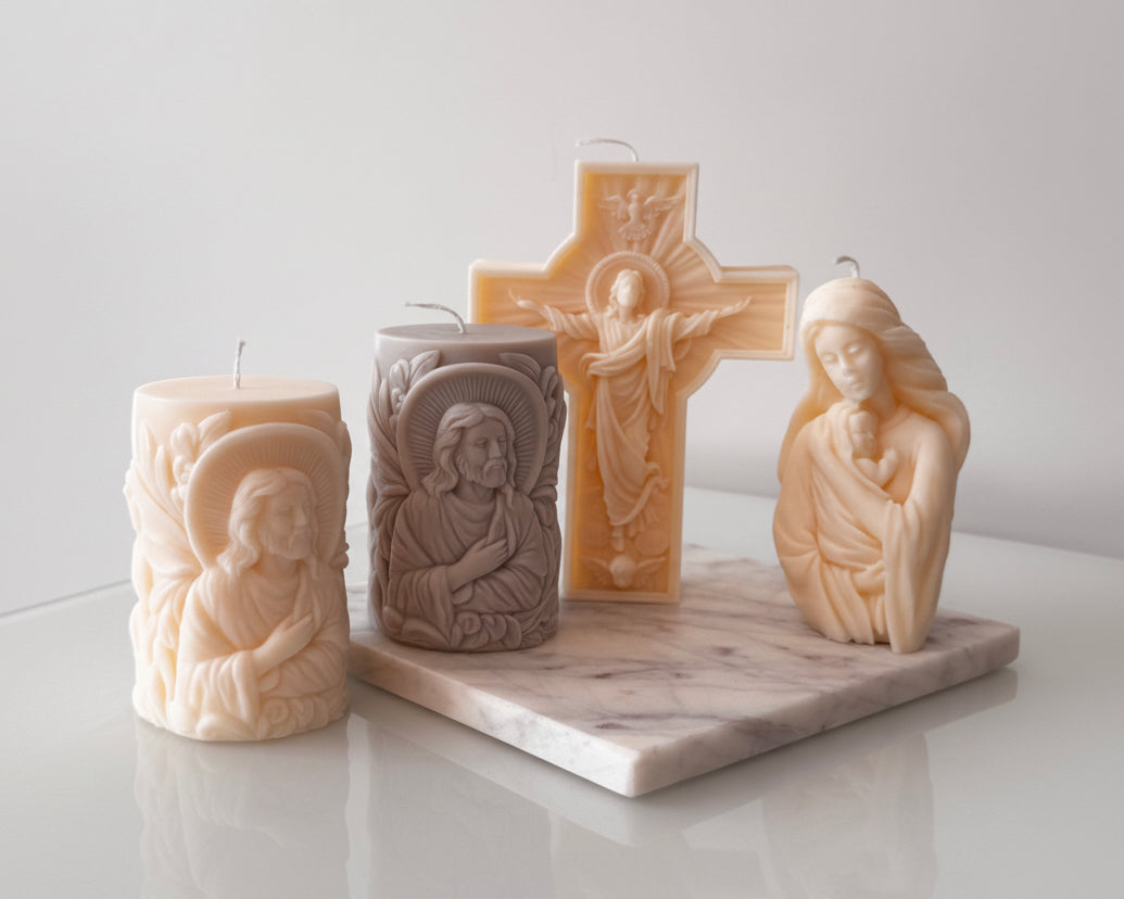 Christliche Kerze aus 