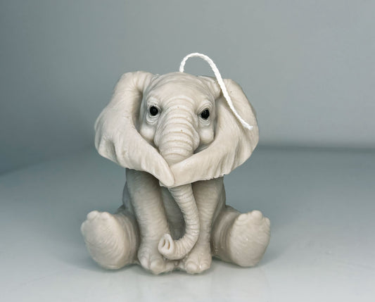 Elefant Kerze aus Sojawachs