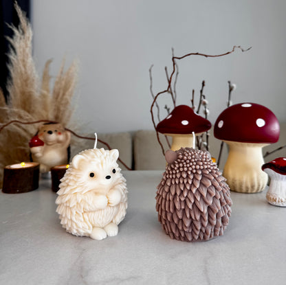 Igel Kerze aus Sojawachs