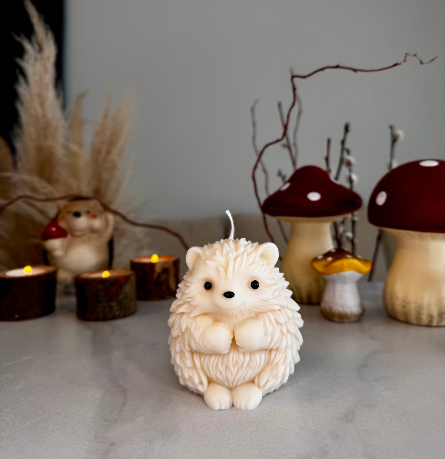 Igel Kerze aus Sojawachs