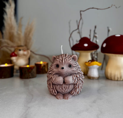 Igel Kerze aus Sojawachs